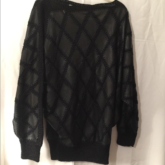 Gazebo of Indianapolis, Indiana Leather Sweater - Picture 1 of 3